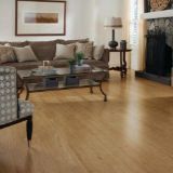 Herringbone wood flooring elegant living room