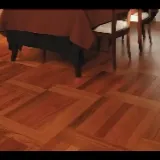 Parquet hardwood flooring dining room
