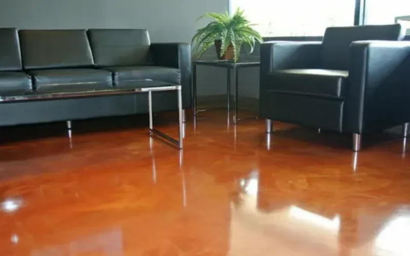 Colorful 3D epoxy floor design