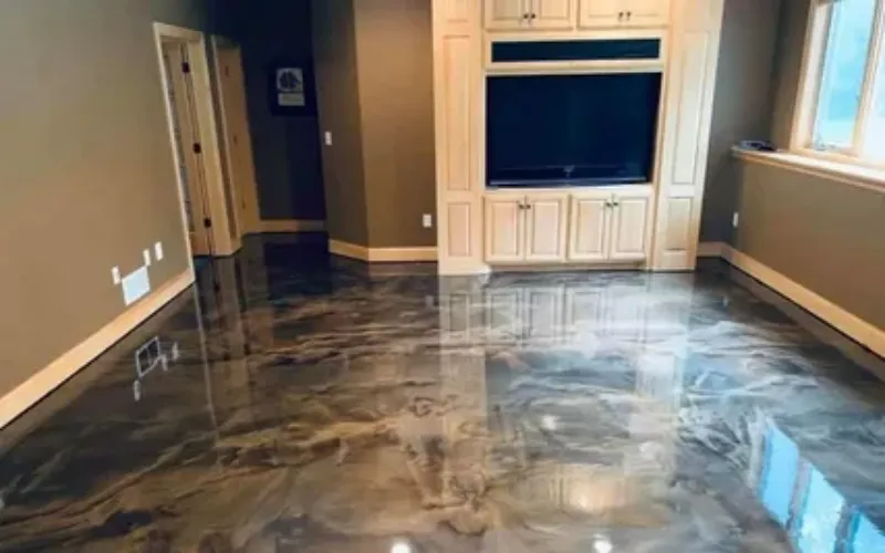 Terrazzo epoxy floor finish
