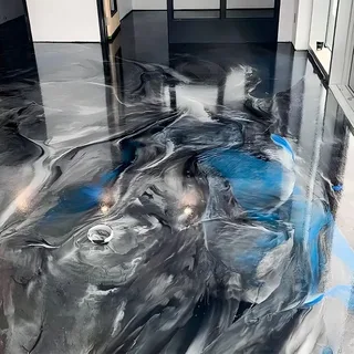 Black blue epoxy