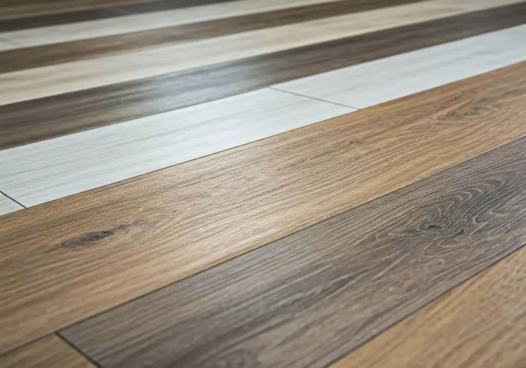 Striped lvt Flooring servies in dubai